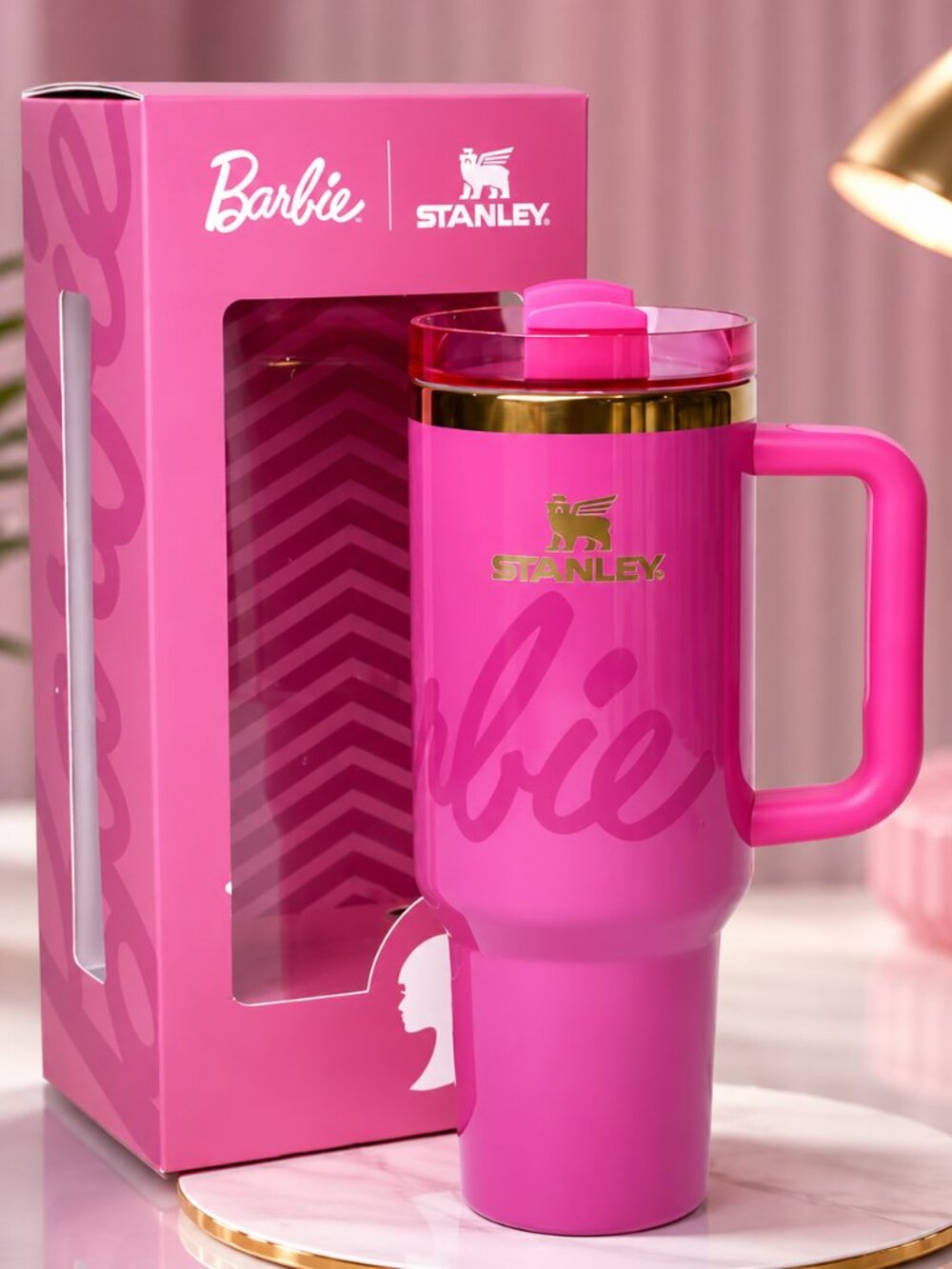 Unreleased Barbie x Stanley Cup Quencher H2.0 Tumbler 40oz